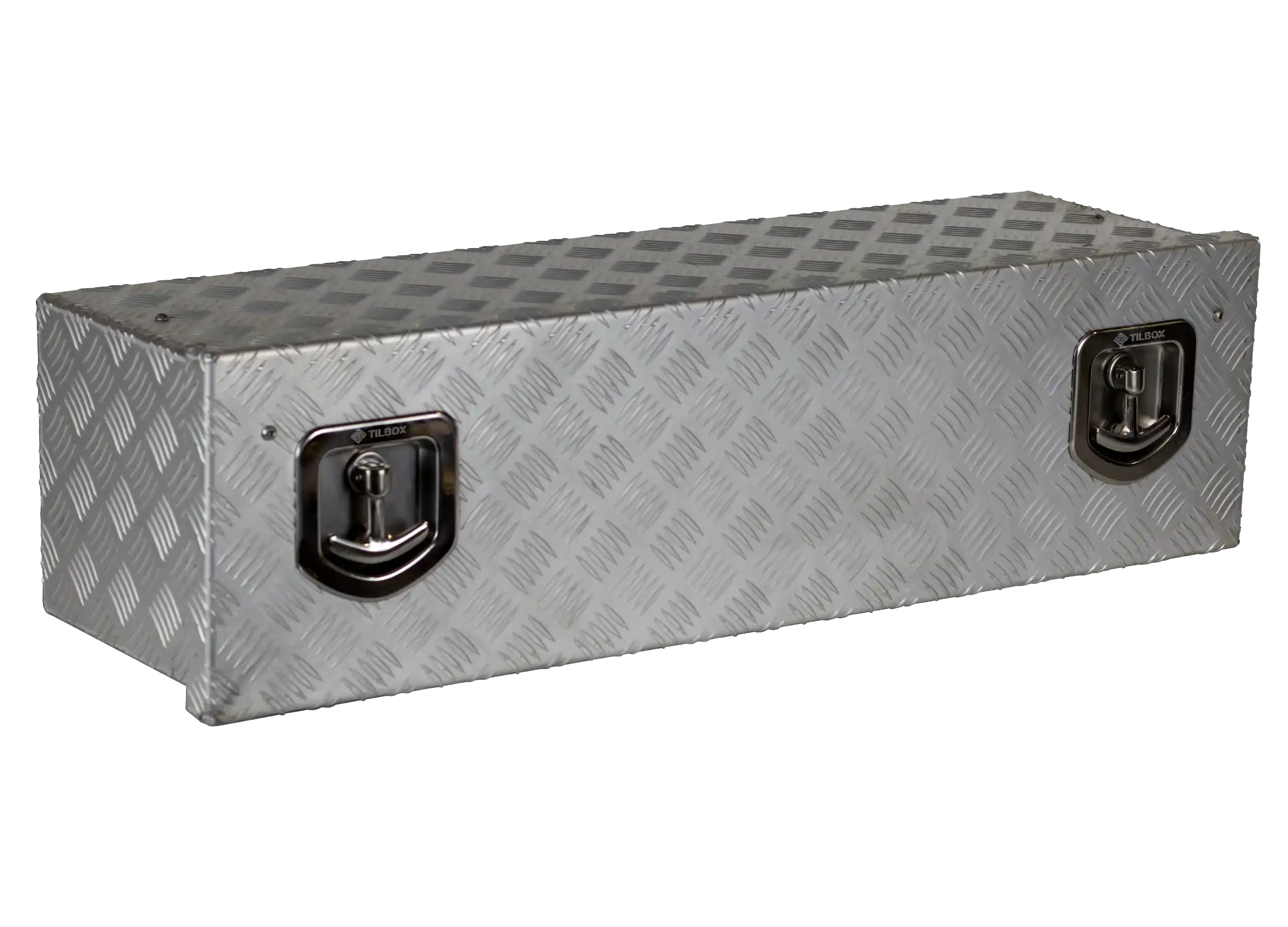 Toolbox - Aluminum Checker Plate - Pickled - 1270x270x250 mm